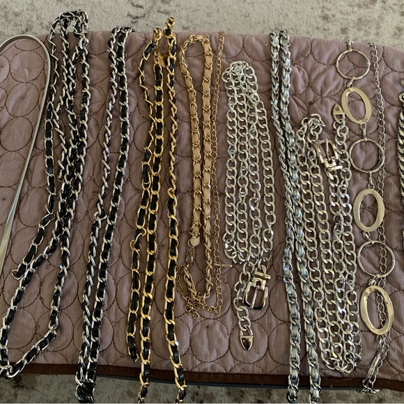 Accessories - Gold and Silver Chain belts